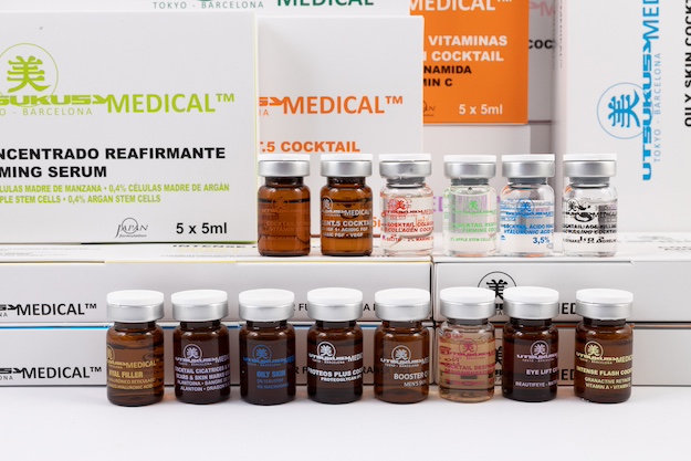 Unterschiedliche Microneedling Seren bzw. Meso-Seren von Utsukusy Cosmetics