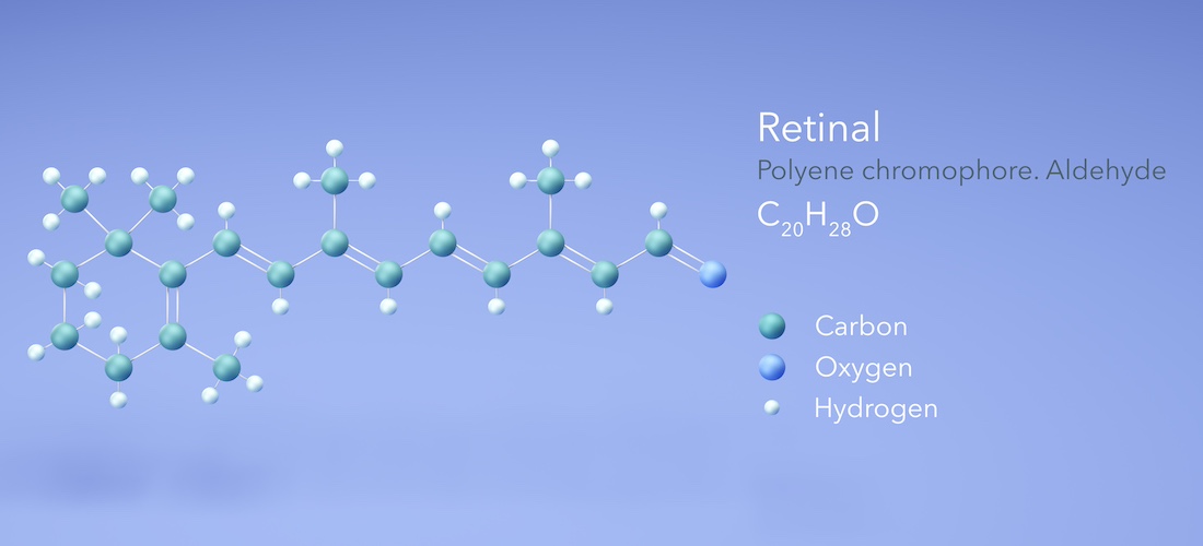 Chemische Formel von Retinal